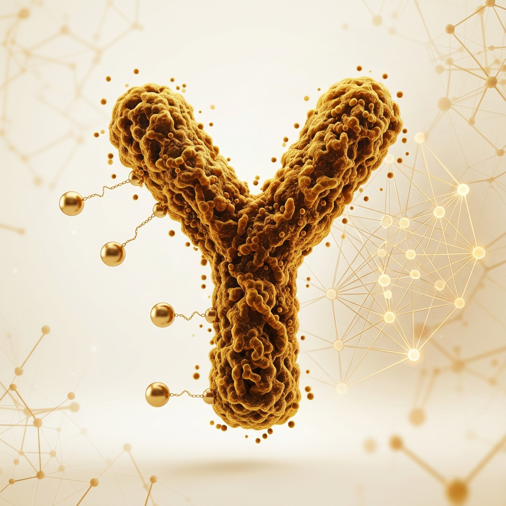 3D rendering of an antibody molecule